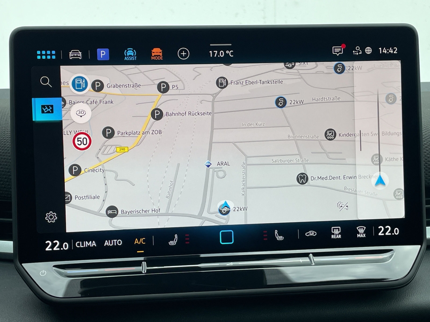 T-Roc R-Line 1.5eTSI 360°Kamera/HUD/ACC/Navi/App-Connect/Keyless/Spurwechsel