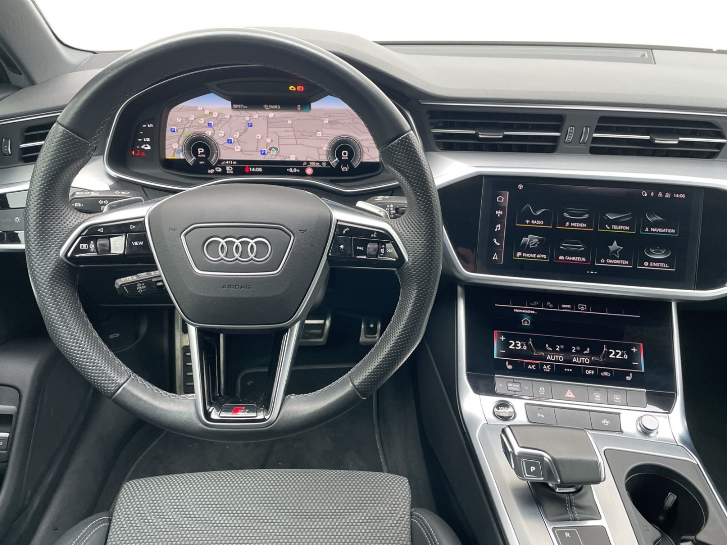 A6 50TFSIe quattro S-line Matrix/ACC/Navi/App-Connect/Sitzhzg/Standklima/Teilleder