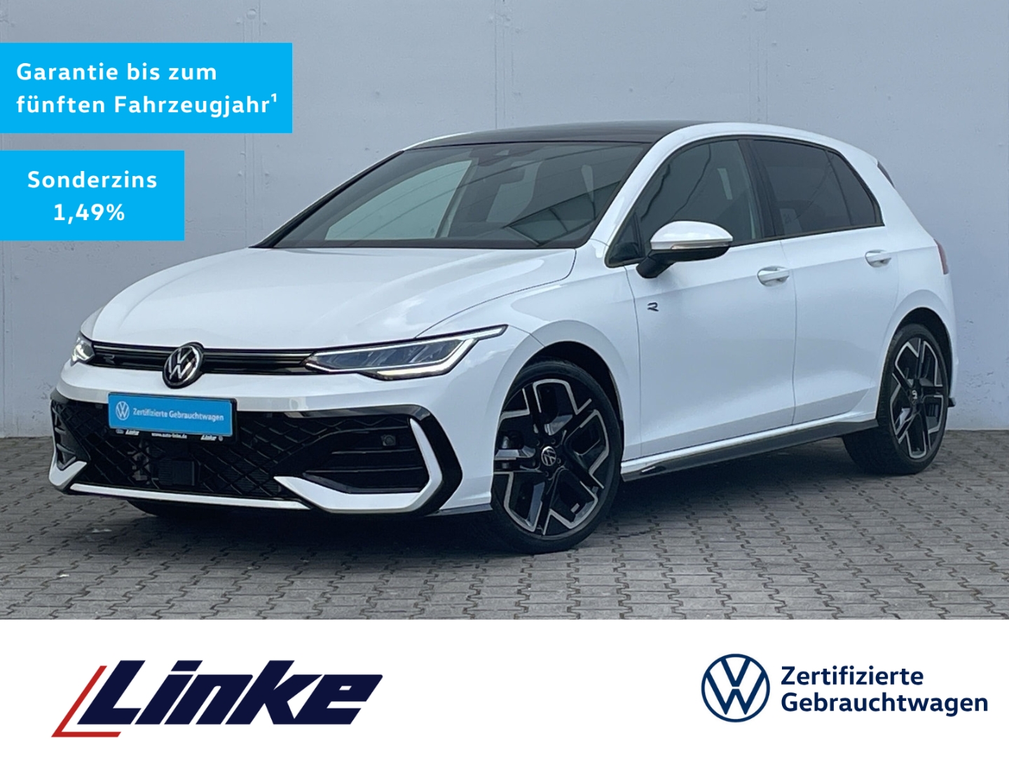 Golf VIII 1.5 eTSI DSG R-Line Pano/Standhzg/CAM /App-Connect/LED/ACC