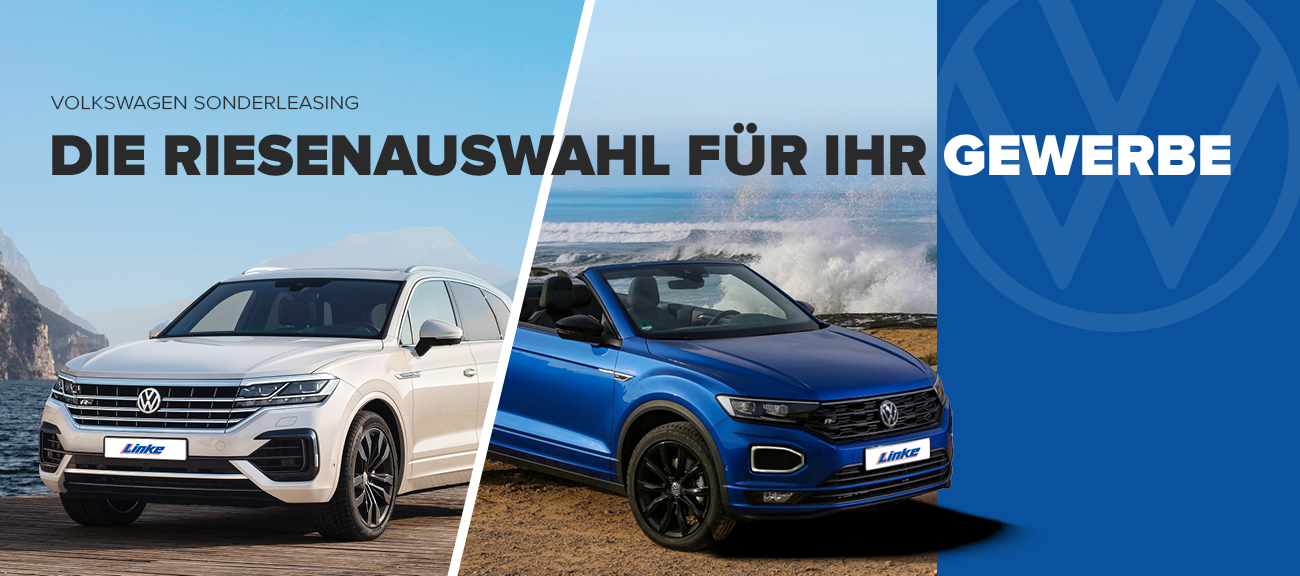 Volkswagen VW Gewerbeleasing Autohaus Linke - Das Geschäftsfahrzeug Leasing von Volkswagen ist optimal auf die Mobilitätsbedürfnisse von