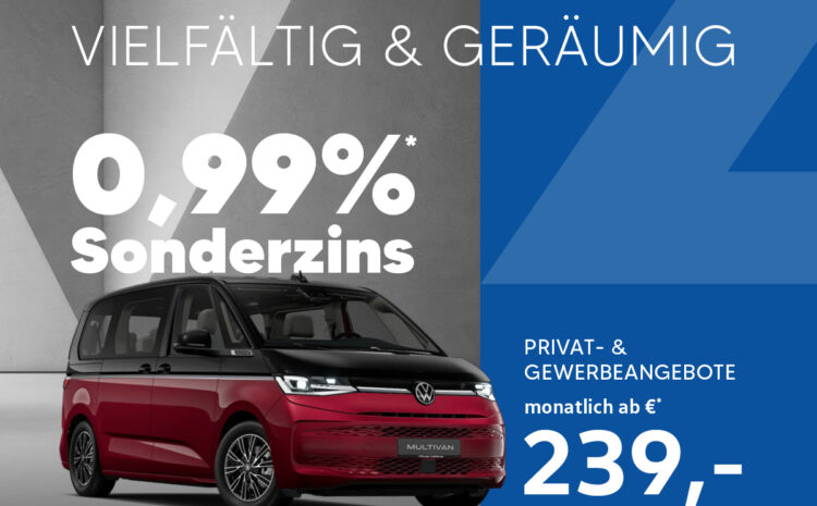  VW Multivan 0,99% Sonderzins