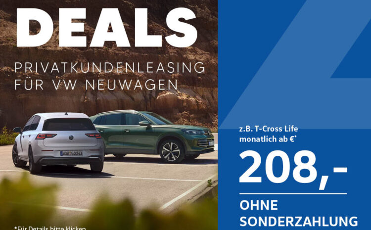  Sommerdeals – VW Neuwagen Leasing