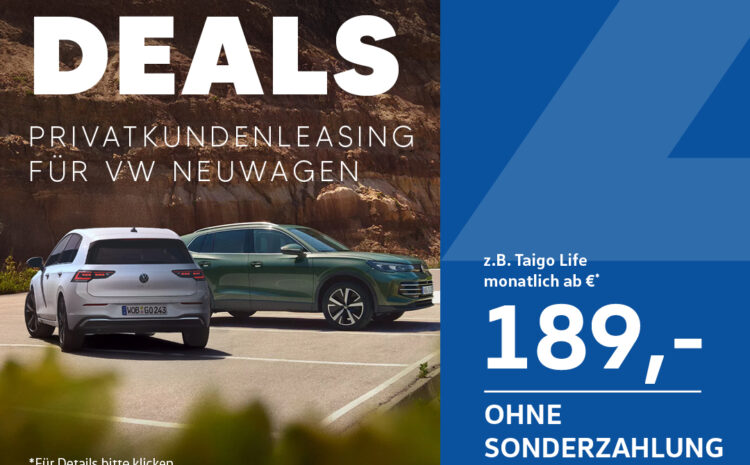 Sommerdeals – VW Neuwagen Leasing