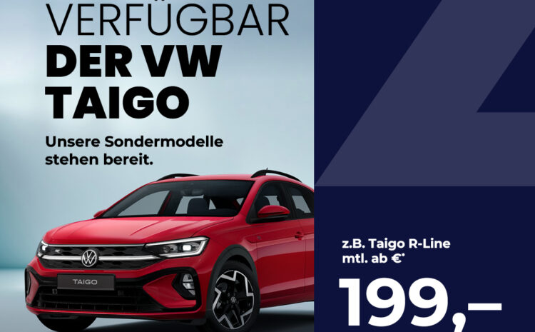  VW Taigo sofort verfügbar